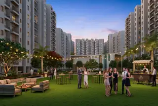 Party Lawn at Viraj BBD Green City Lotus Court